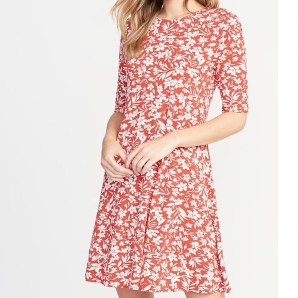 Jersey swing dress. 